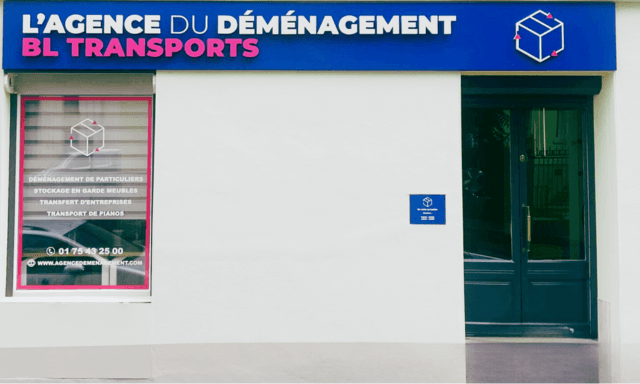 Façade de L'Agence du Déménagement à Gentilly - 1 Rue Aristide Briand